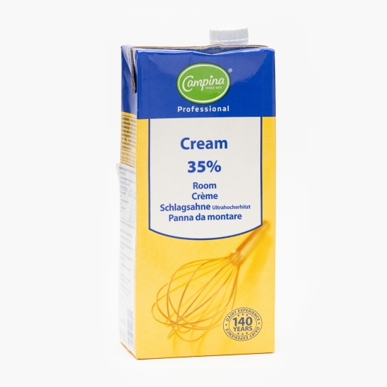 Smântână lichidă UHT pentru frișcă 35% grăsime, 1l