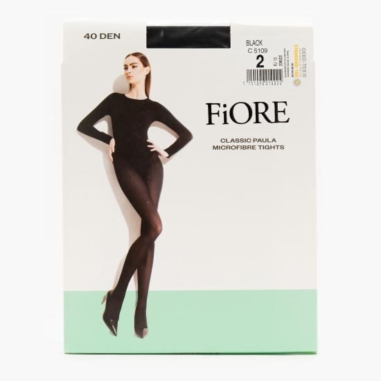 Ciorap microfibră Paula 40 den Black 2