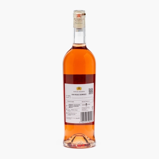 Vin rose demisec, 12.5%, 0.75l