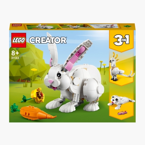 Iepure alb, 31133 Creator 3 în 1, 258 piese, +8 ani