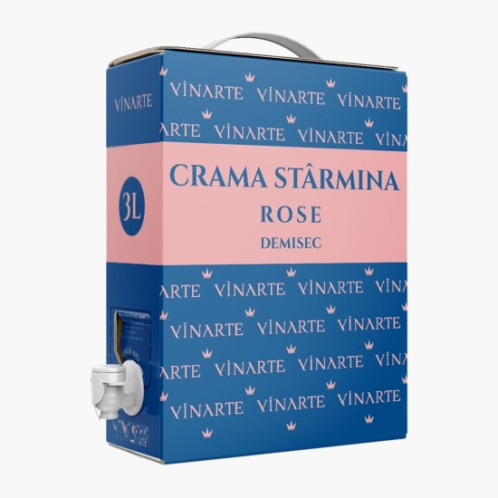 Vin rose demisec, 12.5%, 3l