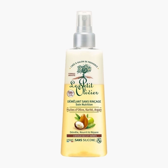 Spray hrănitor pentru descurcarea părului, cu ulei de măsline, shea și argan 150ml