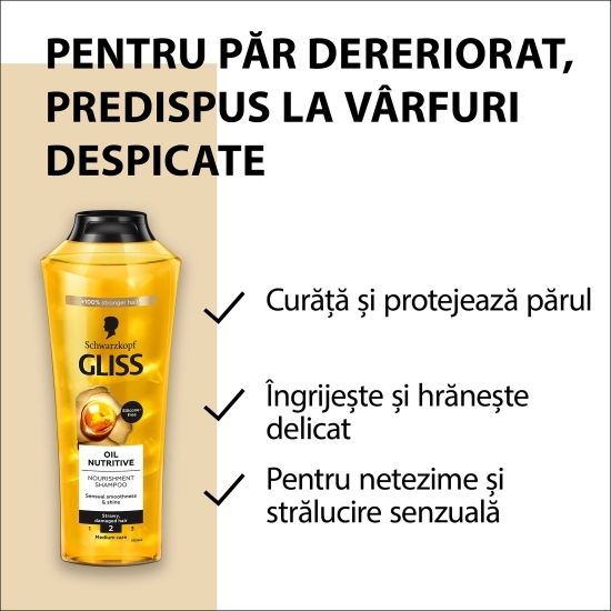 Șampon pentru păr uscat și deteriorat Oil Nutritive 400ml