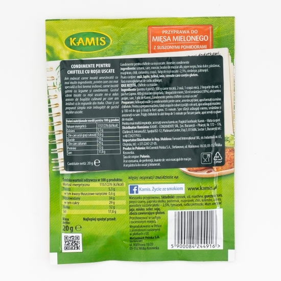 Condiment pentru chiftele cu roșii uscate 20g