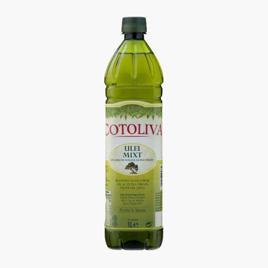 Ulei mixt de măsline extravirgin cu ulei de floarea-soarelui, 1l