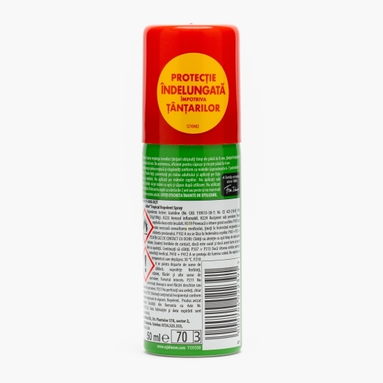 Spray împotriva țânțarilor și țânțarilor tropicali, Tropical, 50ml