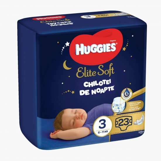 Scutece chiloței de noapte mărimea 3, 6-11kg, 23 buc