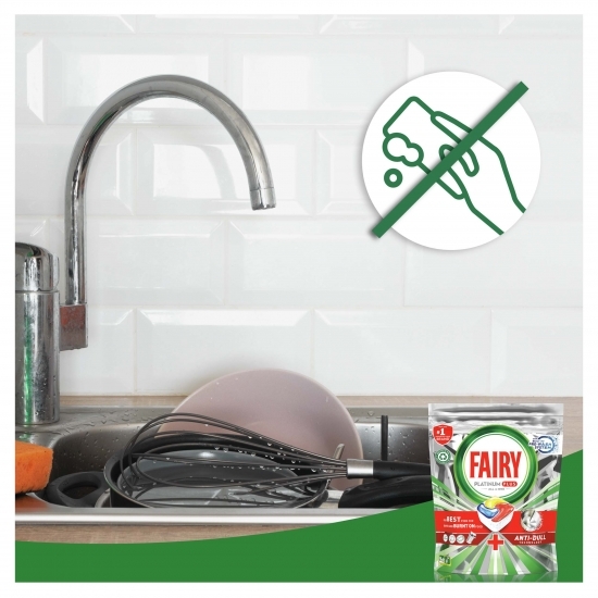 Detergent automat capsule pentru mașina de spălat vase Platinum Plus Anti Dull, 100 spălări