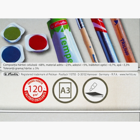 Bloc desen Herlitz X.Block, A3, 15 file, 120 gr/mp