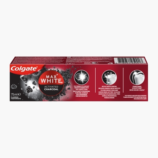 Pastă de dinți pentru albire Max White Charcoal 75ml