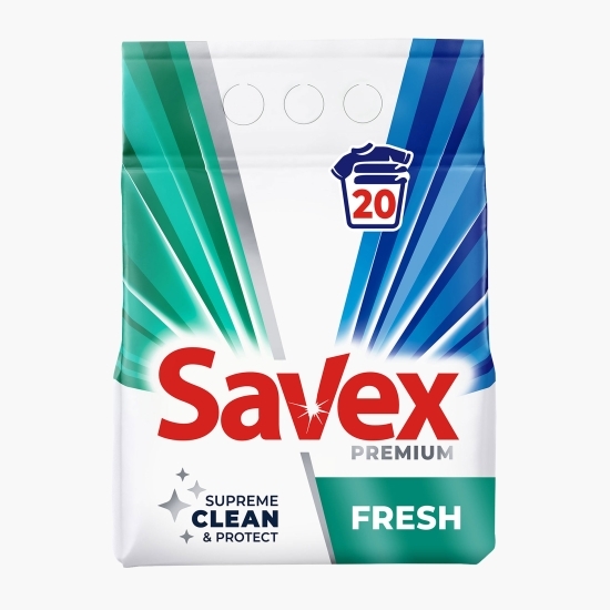 Detergent de rufe pudră automat Premium 2în1 Fresh 20 spălări, 2kg