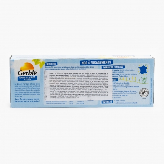 Biscuiți tabletă ciocolată albă 126g