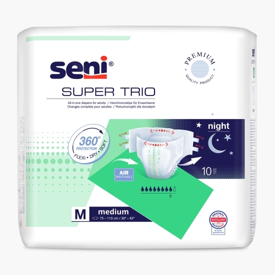 Scutece adulți Super Trio M 10 buc