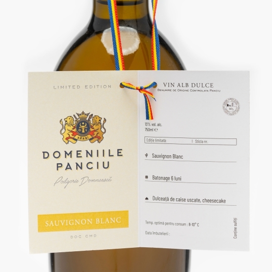 Vin alb dulce Sauvignon Blanc, 13%, 750ml