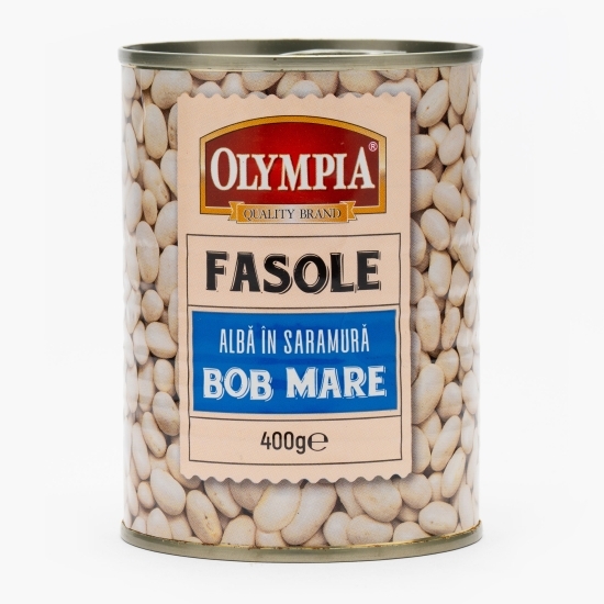 Fasole albă bob mare în saramură 400g