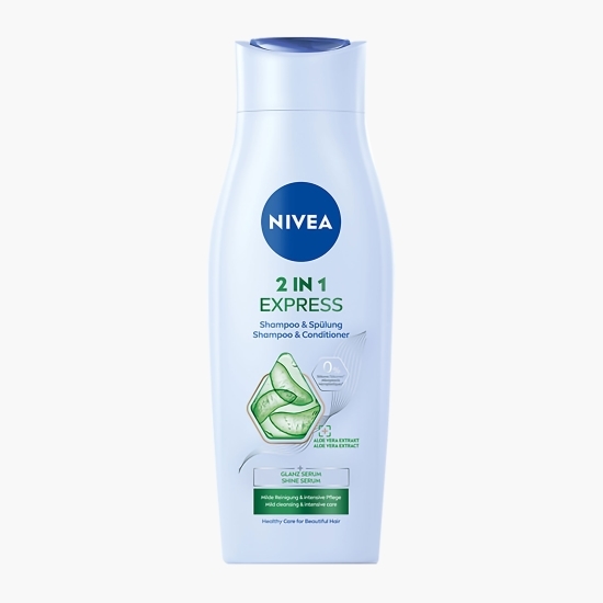 Şampon și balsam Express 2în1 pentru îngrijire intensă și pieptănare ușoară 0.25l