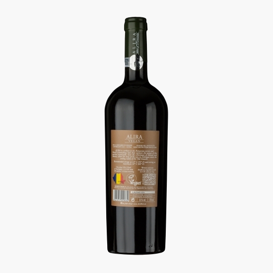 Vin roșu sec vegan Merlot, Cabernet Sauvignon, 13.5%, 0.75l