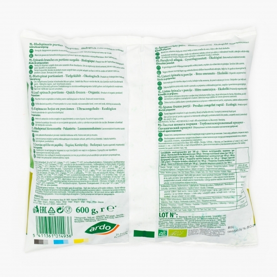 Spanac eco 600g