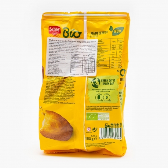 Madeleine clasice eco fără gluten 150g