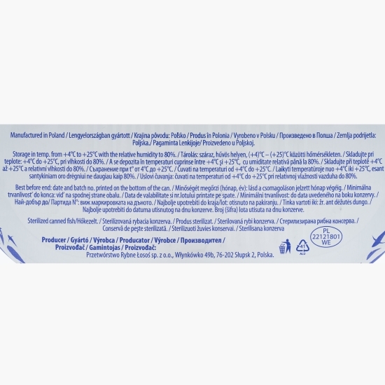 Șprot în ulei cu legume 170g
