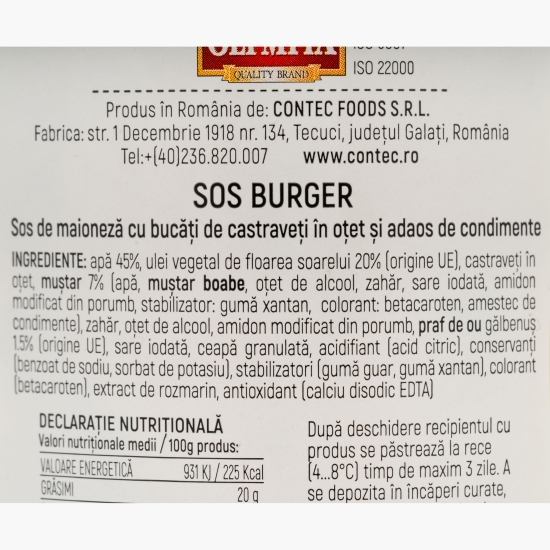 Sos pentru burger 250g