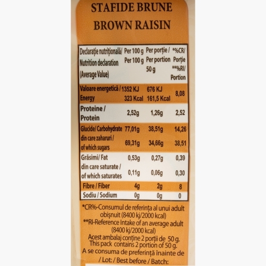 Stafide brune 100g