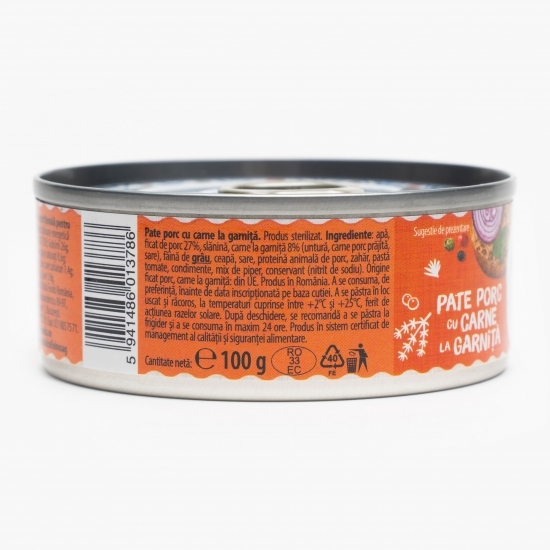 Pate de porc rețetă Floarea 100g