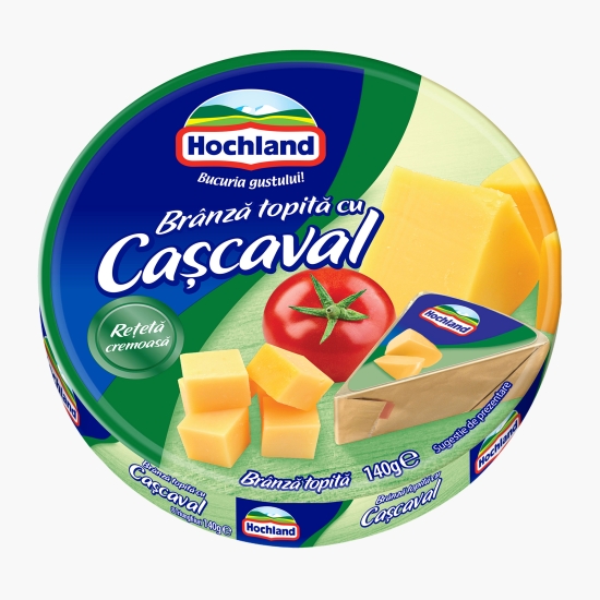 Brânză topită triunghiuri cu cașcaval 140g