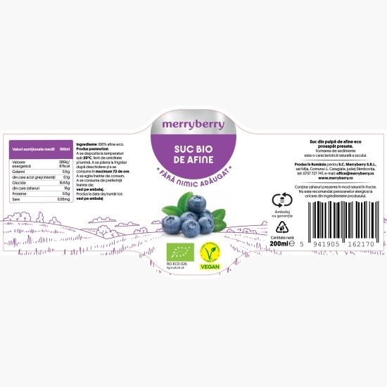 Suc eco de afine 0.2l