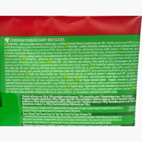 Brânză Irish Cheddar Red (roșu) felii 150g