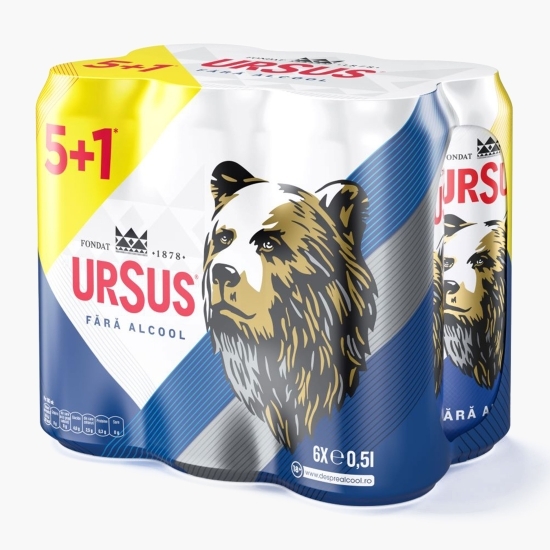 Bere fără alcool, doză 6x500ml (5+1)