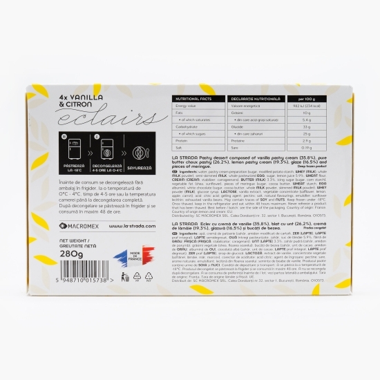 Ecler cu cremă de vanilie și lămâie 280g