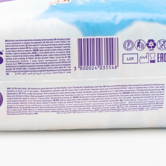 Scutece Sensitive Maxi Pack mărimea 4+, 10-15kg, 52 buc