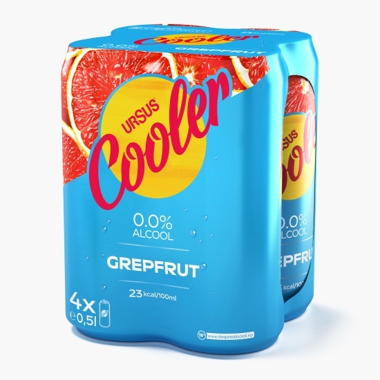 Bere blondă fără alcool cu aromă de grepfrut doză 4x0.5l
