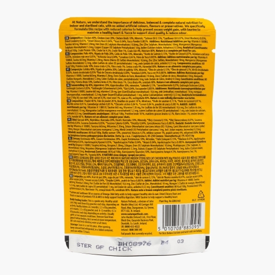 Hrană umedă pentru pisici sterilizate de interior, pate de pui, 85g