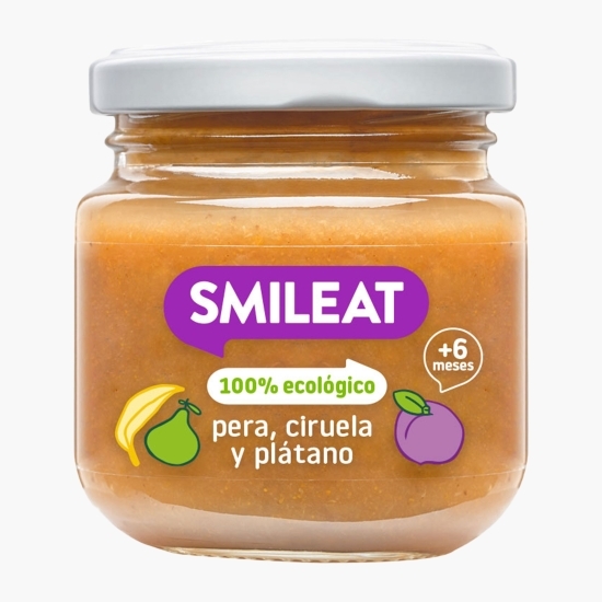 Piure eco din pere, prune și banane +6 luni, 130g