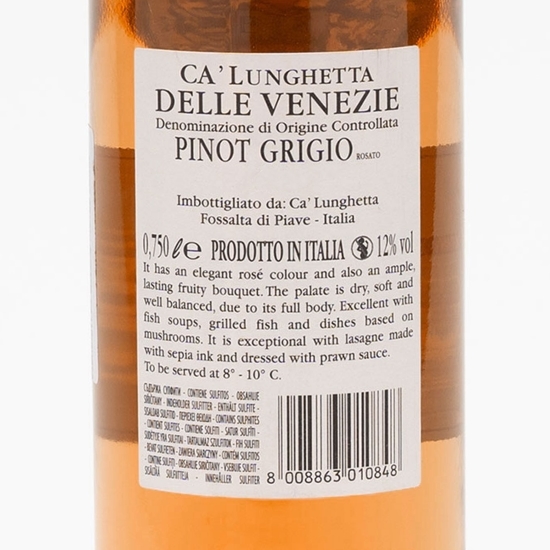 Vin rose demisec Pinot Grigio, 12%, 0.75l