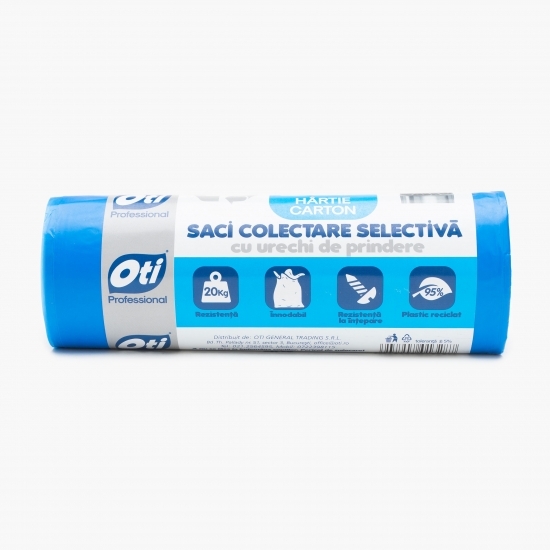 Saci colectare selectivă hârtie/carton 120l 70x120cm 10 buc