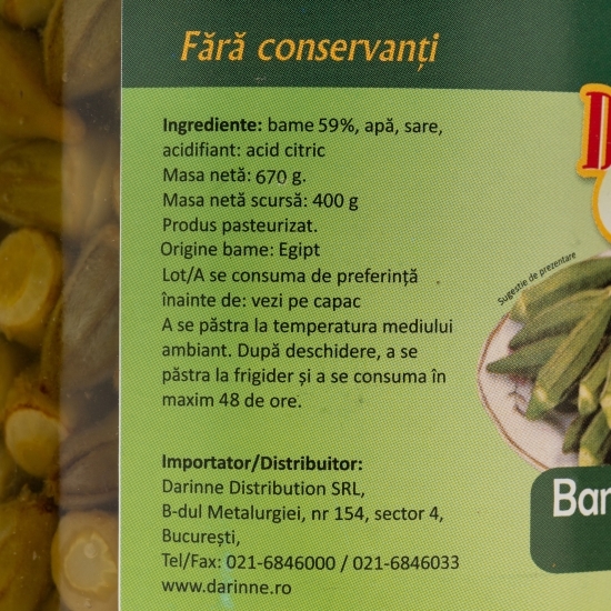 Bame în saramură 670g