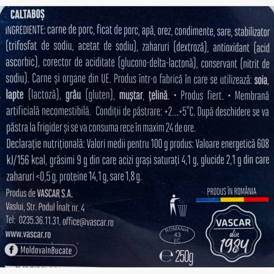 Caltaboș 250g