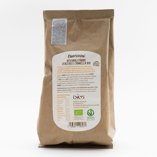 Biscuiți eco inimioare cu ghimbir și scorțișoară 200g