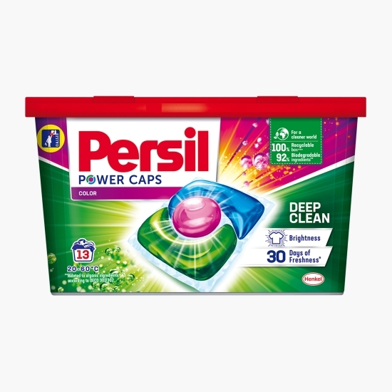 Detergent de rufe capsule, color, Power Caps, Deep Clean, 13 spălări