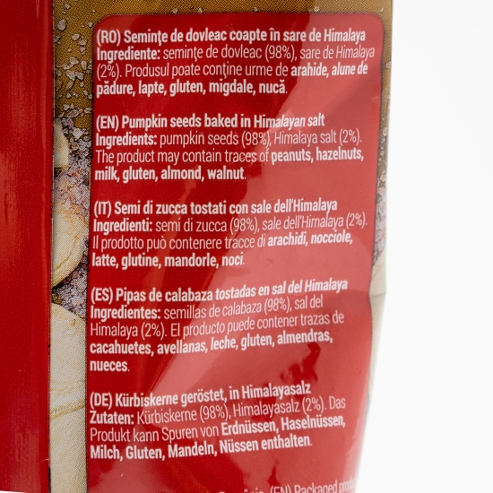 Semințe de dovleac coapte în sare de Himalaya 100g