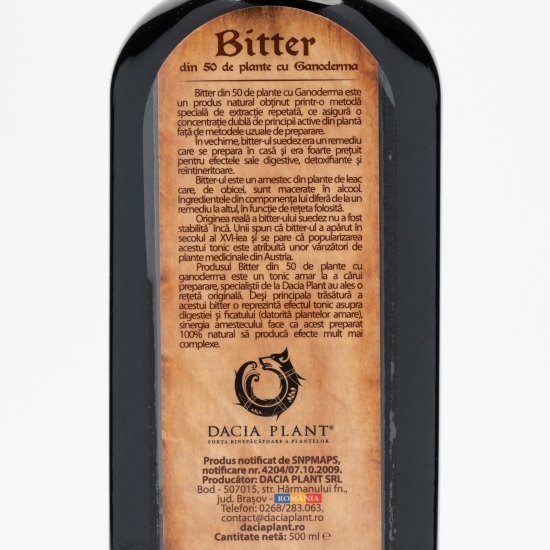 Bitter 50 cu ganoderma tinctură 0.5l