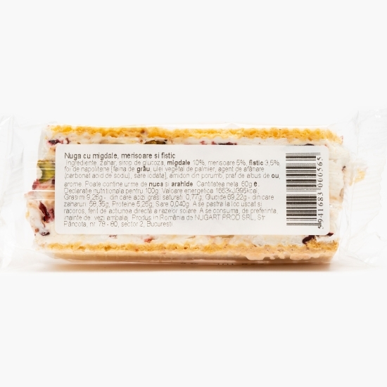 Nuga cu migdale, merișoare și fistic 60g