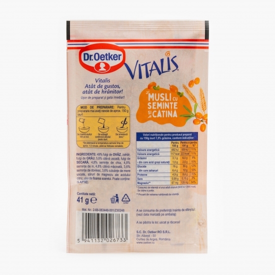 Musli Vitalis cu semințe și cătină 41g