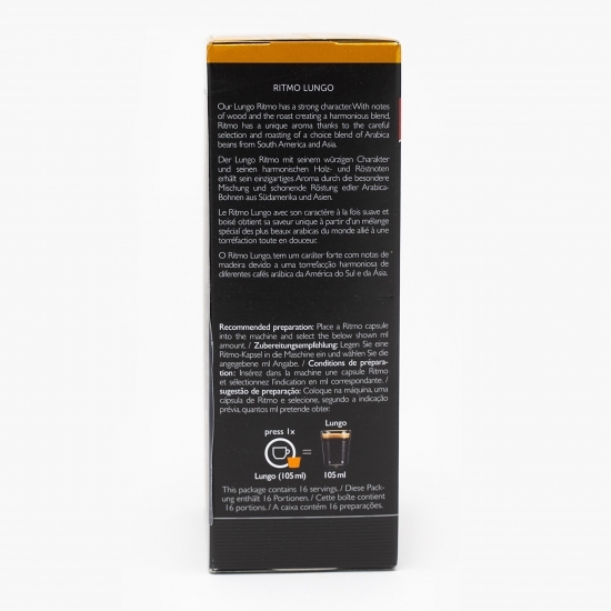 Capsule cafea Ritmo Lungo 16 băuturi 124g