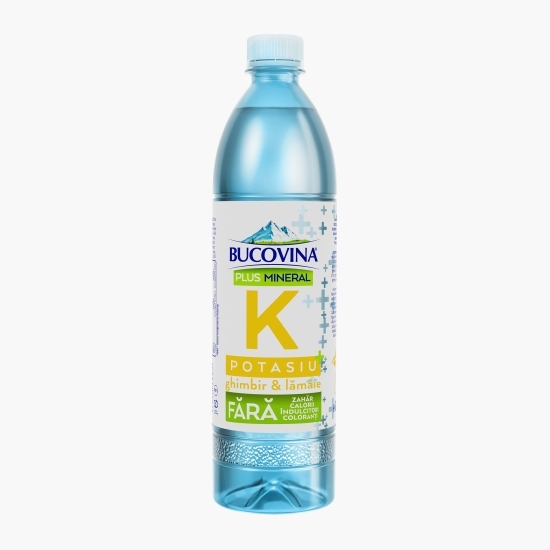 Apa îmbogățită cu Potasiu, Ghimbir & Lămâie, 0.7l