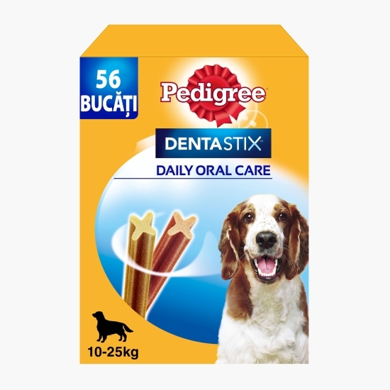 Batoane dentare pentru câini de talie medie, 56 buc, 1440g, Dentastix 