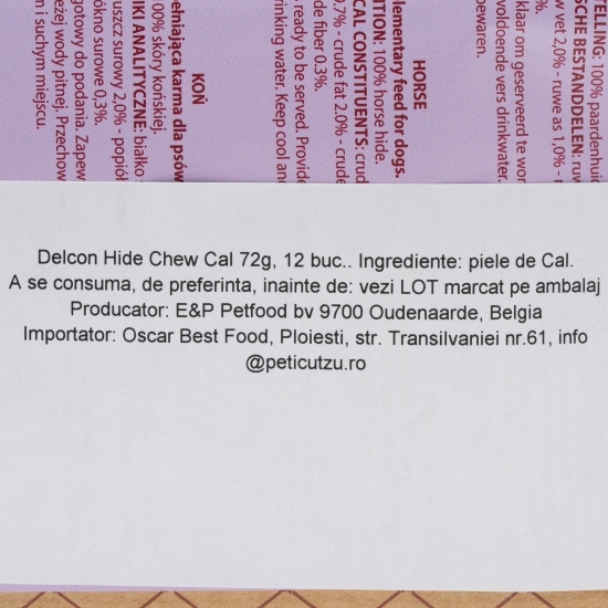 Gustare Chew piele de cal pentru câini 150g